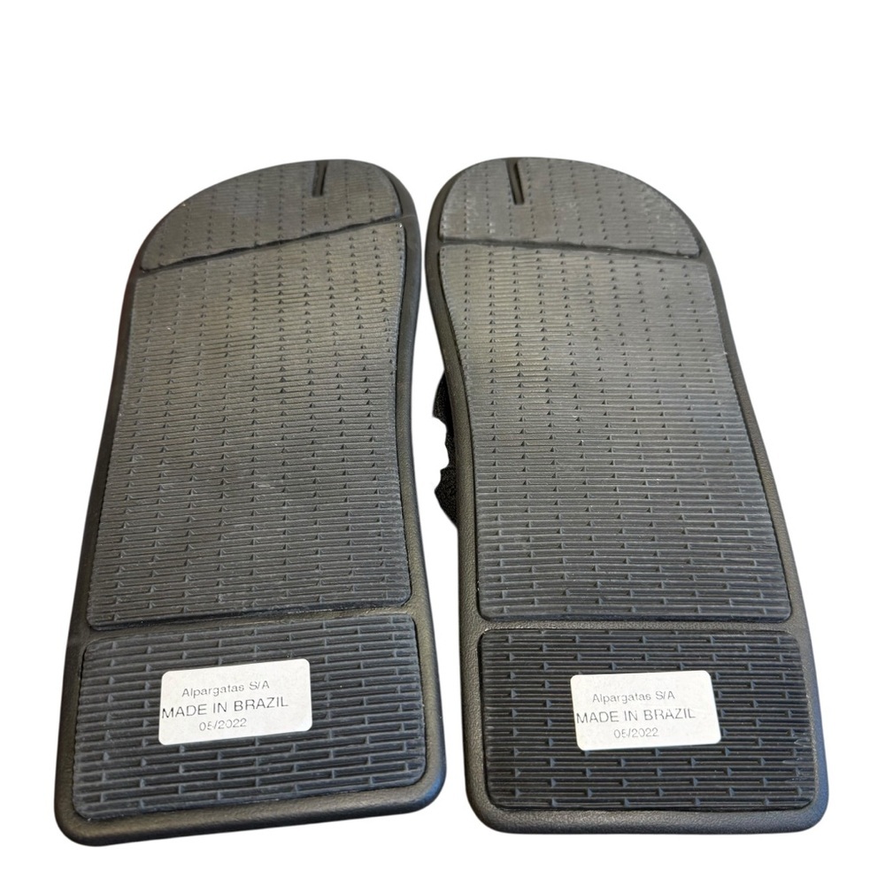 Market Havaianas Heat Reactive Flat top black sandals. New! 9/10M 11/12M - Picture 7 of 16